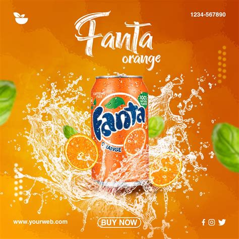 Colorful Fanta Drinks Ad