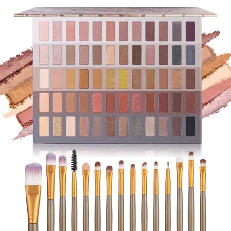 Amazon UCANBE Pro 60 Shades Eyeshadow Palette 15 Pcs Makeup