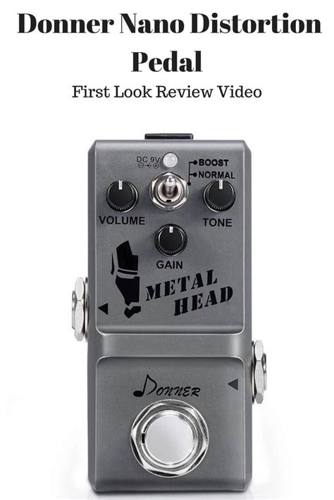 Donner Metal Head Guitar Effect Pedal Super Mini Metal Distortion Pedal