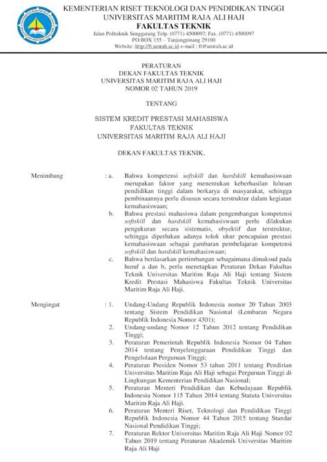 Pdf Kementerian Riset Teknologi Dan Pendidikan Tinggi Dosen Ft