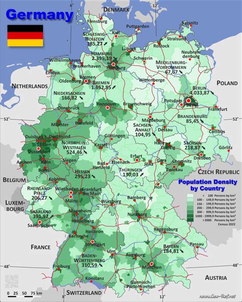 Germany Country Data Links And Map By Administrative Structure