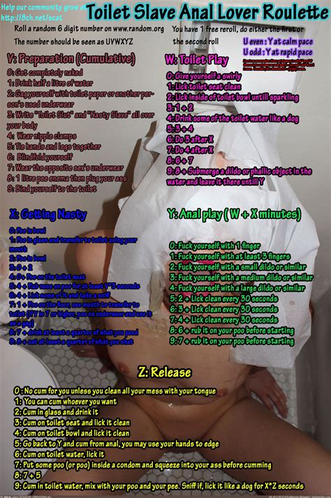 Toilet Slave Anal Lover Roulette Fap Roulette