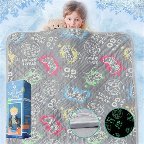 Amazon Anowpo Cooling Blankets For Hot Sleepers Glow In The Dark Blanket Game Controller