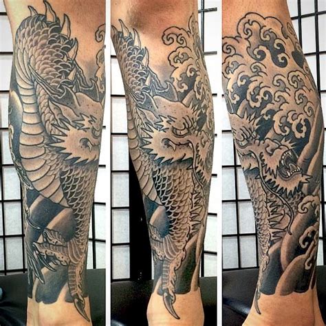 Dragon Tattoos For Mens Legs