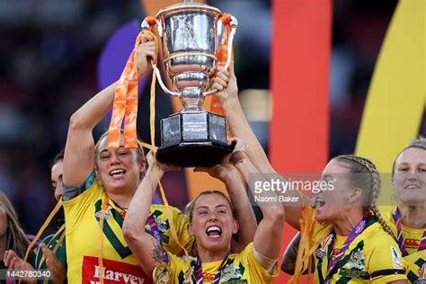 Samantha Bremner Of Australia Lifts The Womens Rugby League World