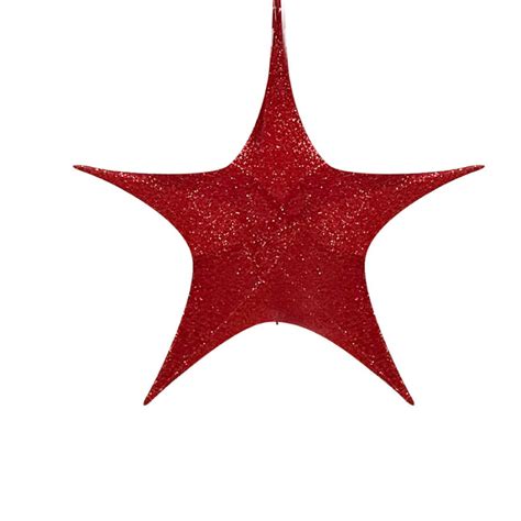 Pop Up Tinsel Star Cm Red Rudolph S Christmas