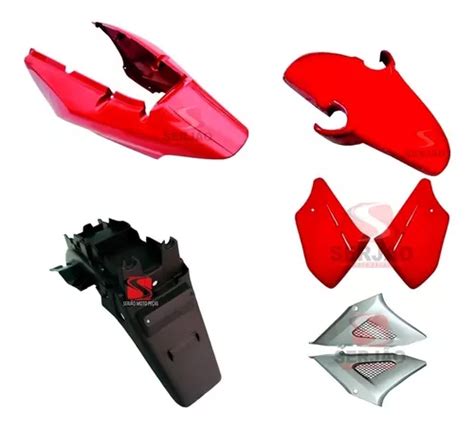 Kit Carenagem Cbx 250 Twister Paralama Placa Vermelho 2008