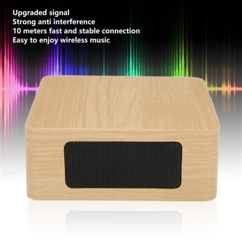 Eif Q A Haut Parleur Bluetooth En Bois Subwoofer Haut Parleurs R Tro De