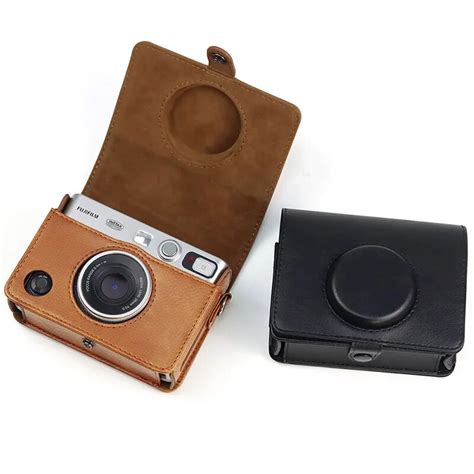 Retro Camera Tas Mini Evo Met Schouderriem Pu Leather Cover