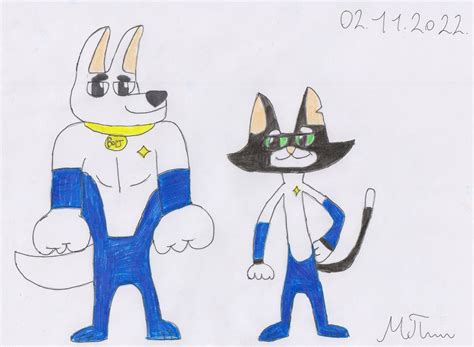 Bolt And Mittens In Krutiksy Style By Koshak2004 On Deviantart