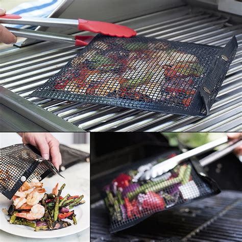 Reusable Hot Non Stick Mesh Grilling Bag Non Stick BBQ Bake Bag Outdoor