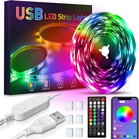 Bande Lumineuse Led Usb M Perles Lumineuses Rgb Led Chambre Bande