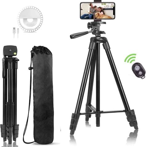 Flexible Tripod FarroBizz 136cm Extendable Phone Tripod Stand With