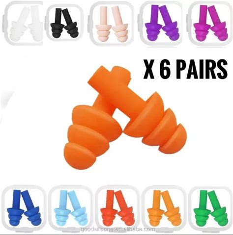 Paires De Bouchons D Oreille R Utilisables En Silicone Souple Pour La