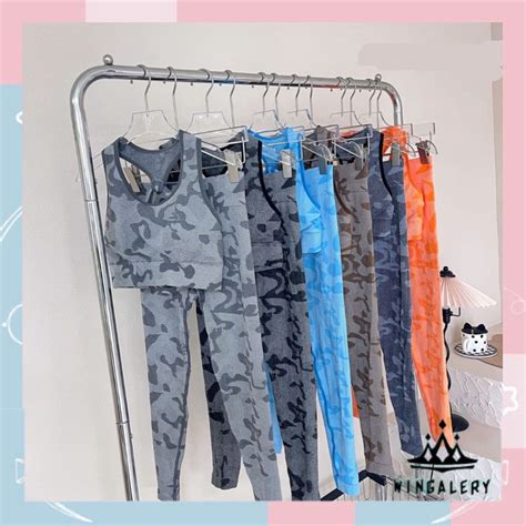 Jual WINGALERY Set Bra Legging Setelan Sport Bra Dan Celana Panjang