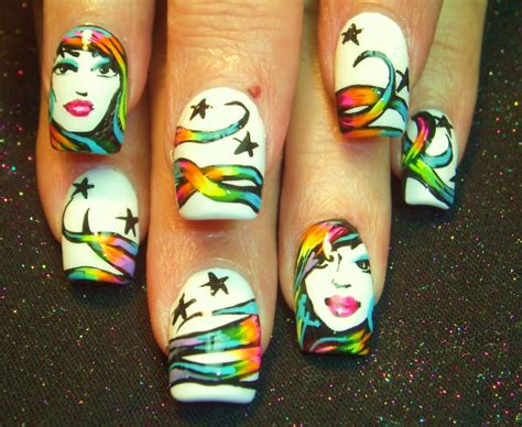 Nail Art By Robin Moses Rainbow Nails Rainbow Nail Art Nail Art