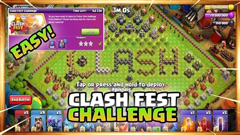 EASY CLASH FEST CHALLENGE CLASH OF CLANS YouTube