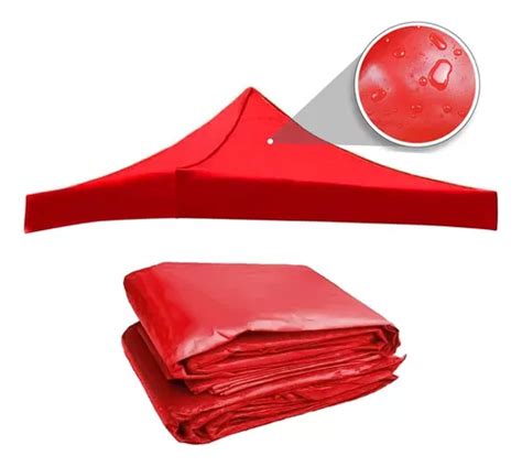 Repuesto De Lona Para Toldo X Impermeable Rojo Meses Sin Inter S