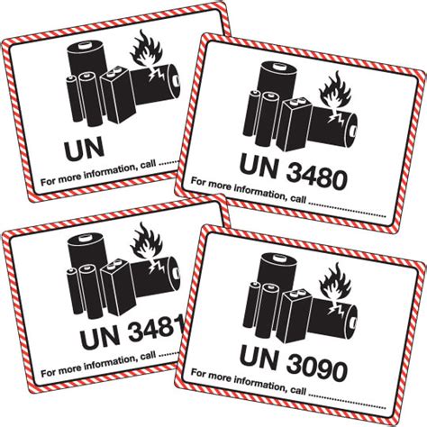 Lithium Battery Labels Labels Online