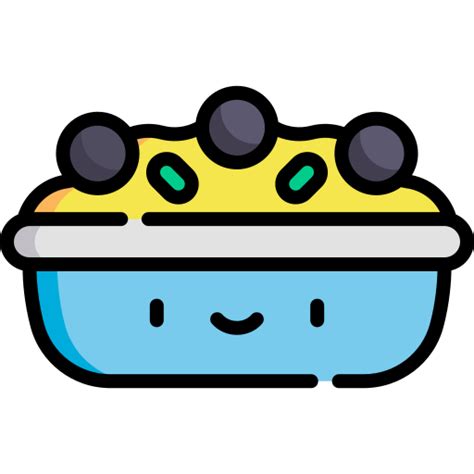 Icono De Comida Kawaii Lineal Color