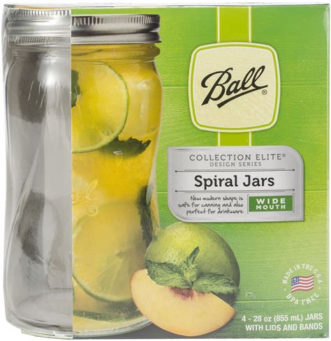 Jars Collectibles Spiral Collection Elite Clear Glass Gifting Jar Oz