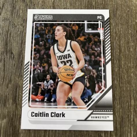 CAITLIN CLARK COLLECTION 2024 Panini Donruss Rookie Card No. 15 Iowa ...