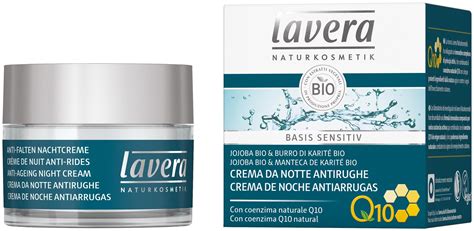 Crema Viso Notte Anti Rughe Q Basis Sensitiv Lavera Natrue Naturas