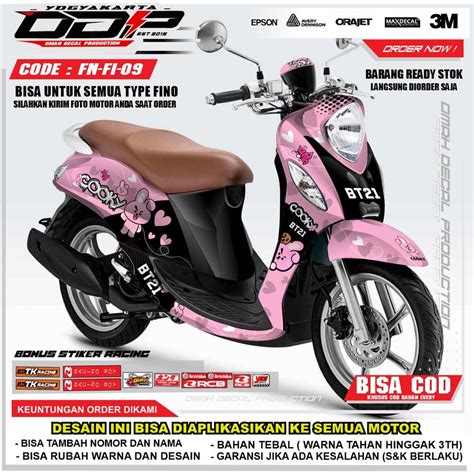 Jual Decal Fino Full Body Dekal Motor Yamaha Fino Fi Grande Variasi