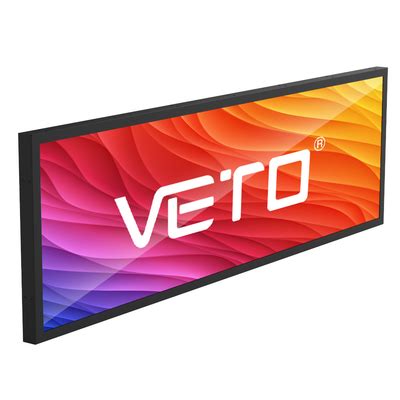 Veto Inch Wall Mount Digital Signage Stretched Bar Lcd Smart