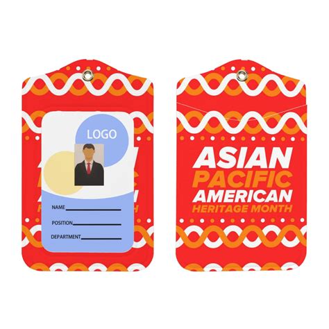 Asian American And Pacific Islander Heritage Month Id Card Badge