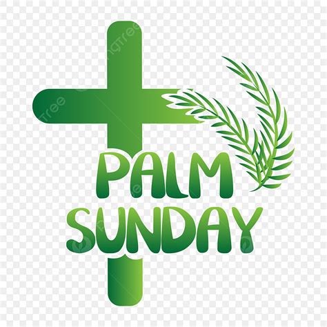 Palm Sunday Religious Clipart Transparent Background Palm Sunday With