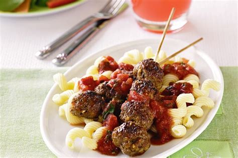 Parmesan Meatball Skewers With Tomato Sauce Recipe Au