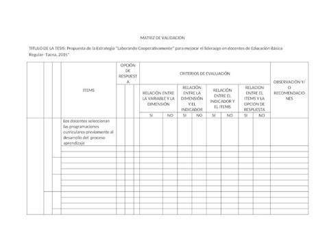 DOCX Matriz De Validacion DOKUMEN TIPS