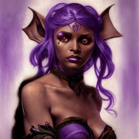 Prompthunt Half Length Portrait Of A Beautiful Female Drow Elf Warlock