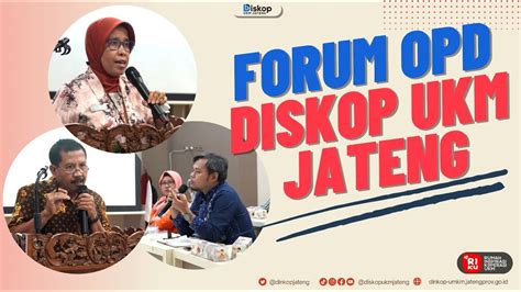 Forum Renja Opd Dinas Koperasi Ukm Prov Jateng Ta Youtube