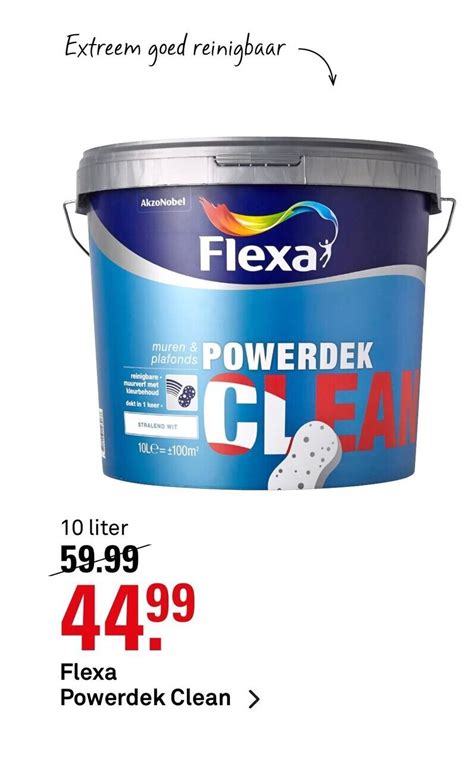 Flexa Powerdek Clean 10 Liter Aanbieding Bij Karwei