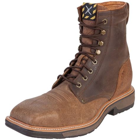 Twisted X Boots Mens Steel Toe Lite Work Lacer Boots 115 Distressed