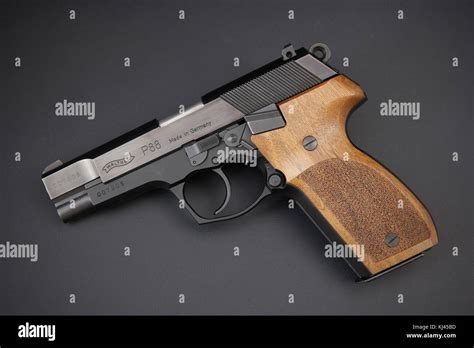 Walther P88 With Nill Wood Grips 32415095370 Stock Photo Alamy