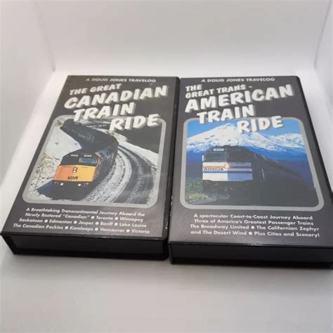 Canadian Trans American Train Ride Vhs Video Tapes Doug Jones