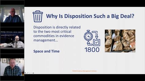 Webinar Series Episode 3 Evidence Disposition Process And Case Study