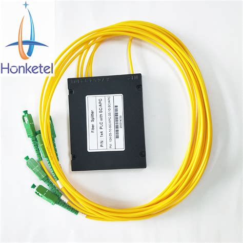 Fiber Optic Equipment Splitter ABS Box With Sc APC Connector Optical