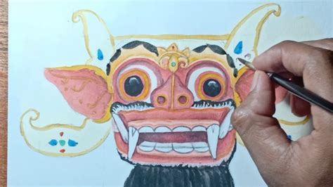 Cara Menggambar Barong Ket How To Draw Barong Ket Bali Youtube