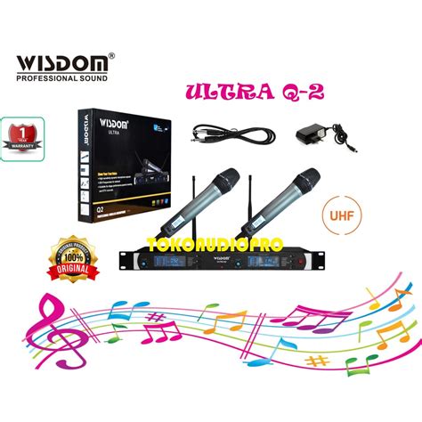 Jual Wisdom Q2 Professional Microphone Wireless Original Q 2 Shopee