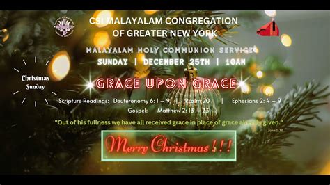 Csi Church Seaford Malayalam Holy Communion Service Christmas Sunday