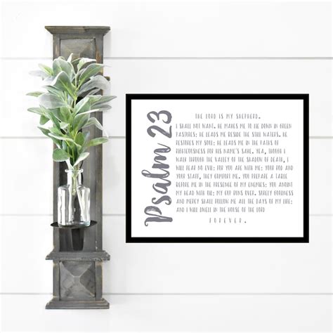 Psalm Wall Art Scripture Print Bible Verse Print Etsy