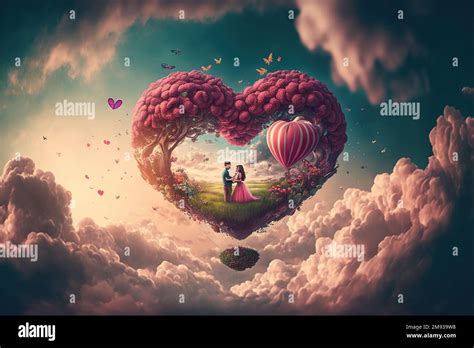 Stylised Pink Heart Hi Res Stock Photography And Images Alamy