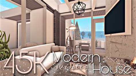 BLOXBURG 45K MODERN WINTER HOUSE NO GAMEPASS YouTube