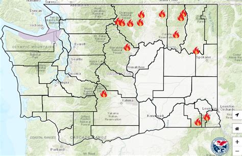 Current Fire Map Of Washington State - Gennie Clementine