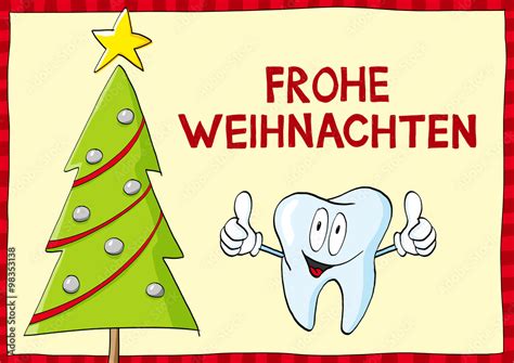 Weihnachtskarte Zahnarzt Stock Illustration Adobe Stock