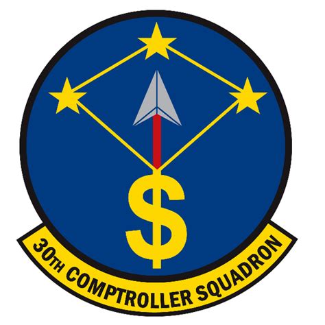 Coat Of Arms Crest Of Th Comptroller Squadron Us Air Force Png